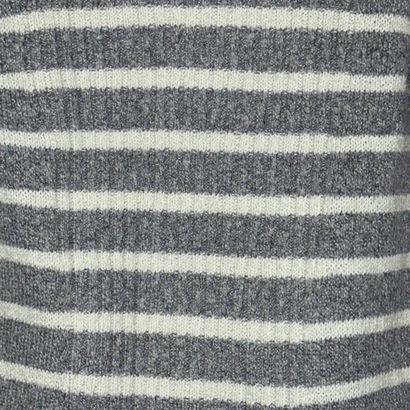 Abercrombie Kids Striped Knit in Gray and White Flyaway Style Open Sweater - Picture 4 of 6